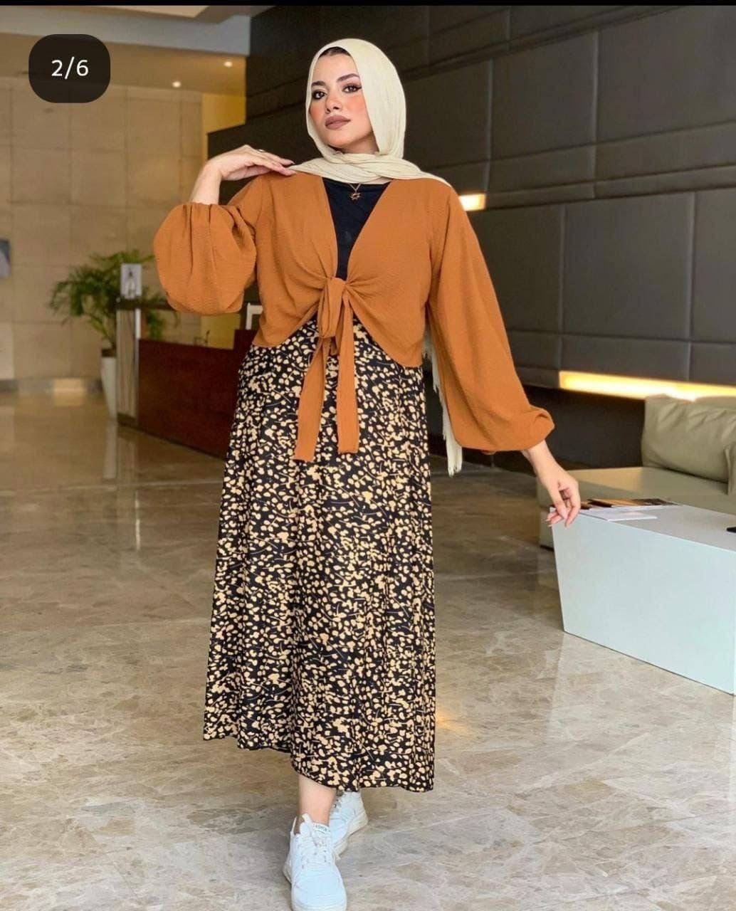 عباية كريب بحزام — عبايات